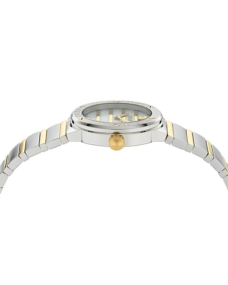 Versace Greca Logo Pearl Mother of Pearl Dial Stainless Steel Bracelet Women’s Watch VE0S00325