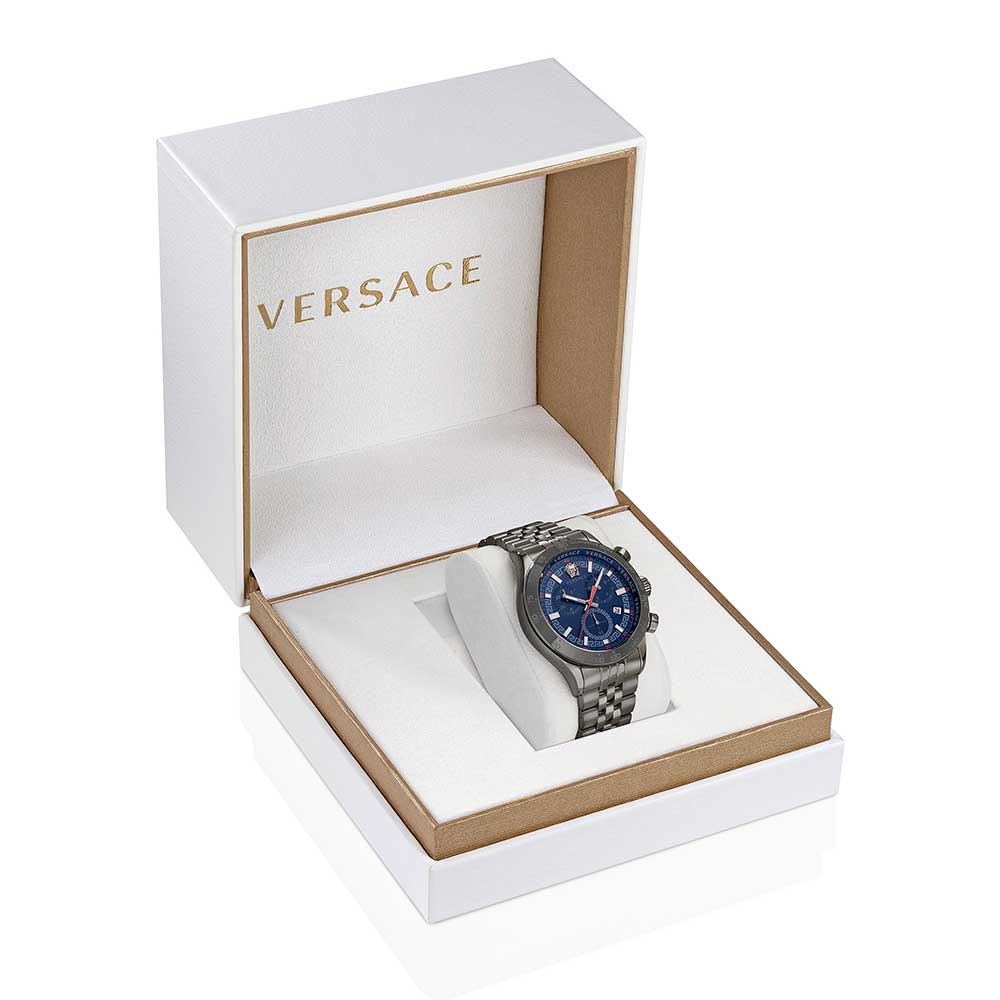 Versace Hellenyium Chrono watch with original Versace branded presentation box