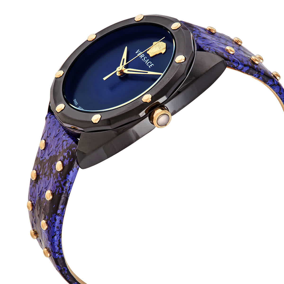 Versace Shadov Quartz Black Dial Ladies Watch VEBM00418