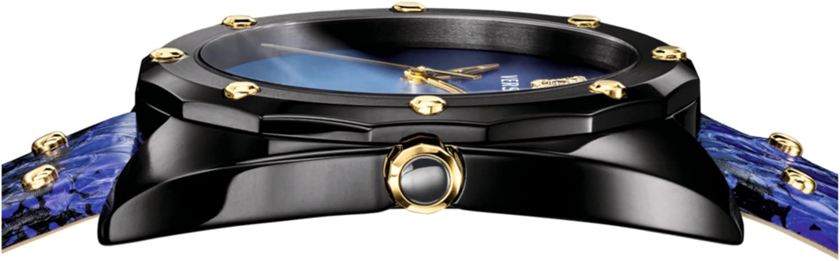 Versace Shadov Quartz Black Dial Ladies Watch VEBM00418