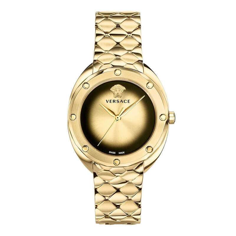 Versace Shadov Gold-Tone Women's Watch VEBM00618