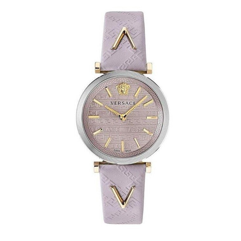 Versace V-Twist Light Pink Dial Quartz Ladies Watch - VELS00219