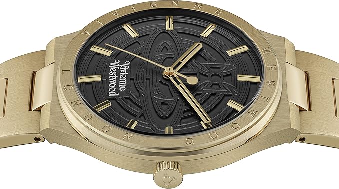 Vivienne Westwood Eltham watch from side view showing case profile and lugs