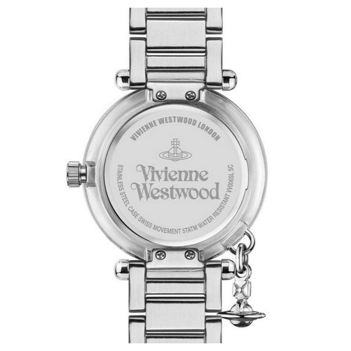 Vivienne Westwood Orb Stainless White Dial Steel Quartz Ladies Watch - VV006SL