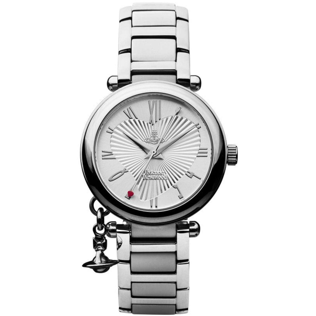 Vivienne Westwood Orb Stainless White Dial Steel Quartz Ladies Watch - VV006SL