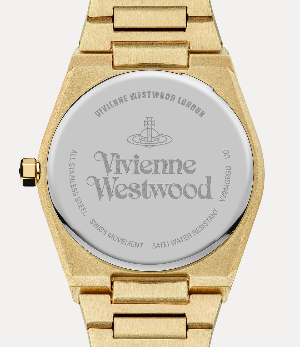 Vivienne Westwood Limehouse Green Dial Bracelet Gold Plated Ladies Watch - VV244GRGD