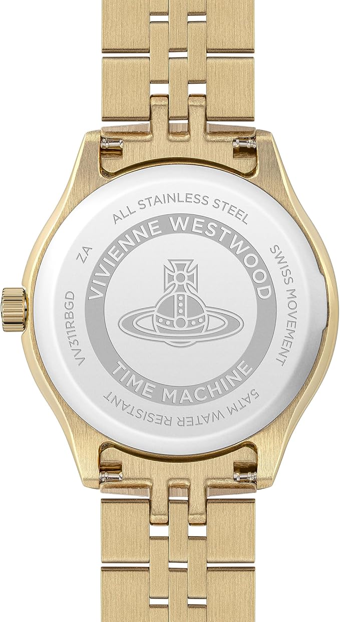 Vivienne Westwood Quartz Swiss Made Two-Tone Stainless Steel Red Dial 29mm Women's Watch VV317RBSG
