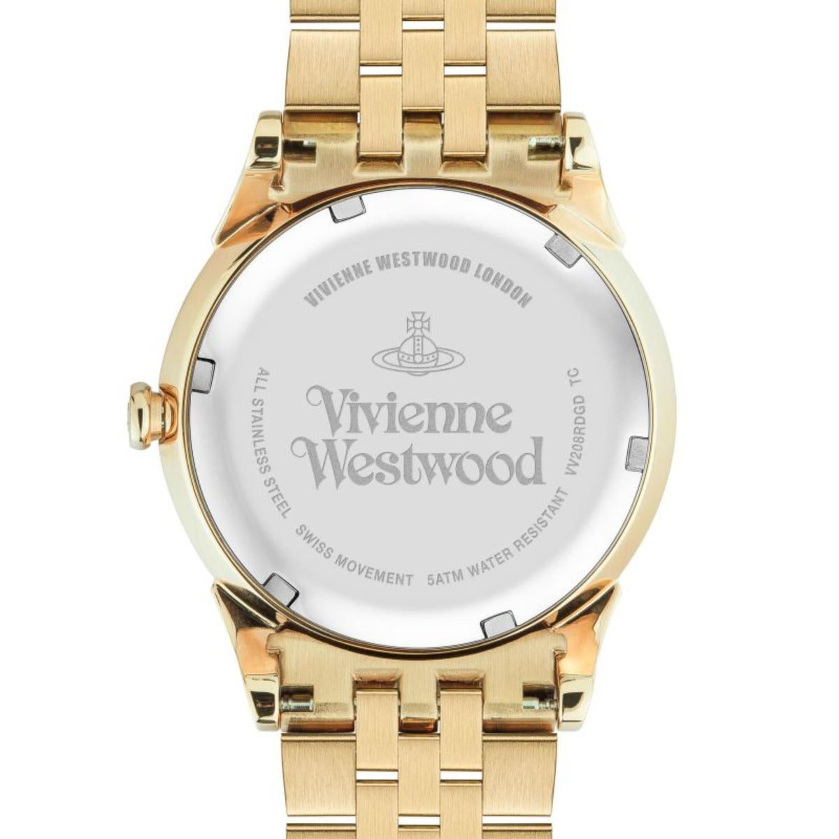 Vivienne Westwood Ladies Wallace Gold Bracelet Watch VV208RDGD