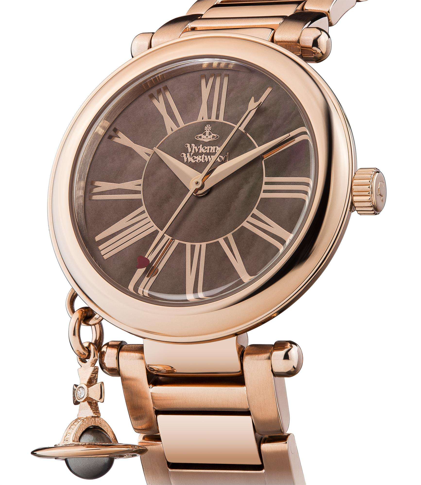 Vivienne Westwood Mother Orb Quartz Brown Dial Ladies Watch - VV006PBRRS