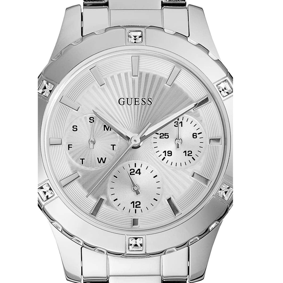 Guess Mist Silver Stainless Steel Silver Dial Quartz Ladies Watch - W0443L1