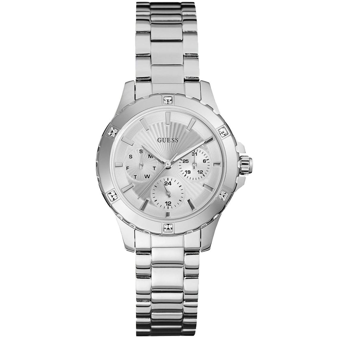 Guess Mist Silver Stainless Steel Silver Dial Quartz Ladies Watch - W0443L1