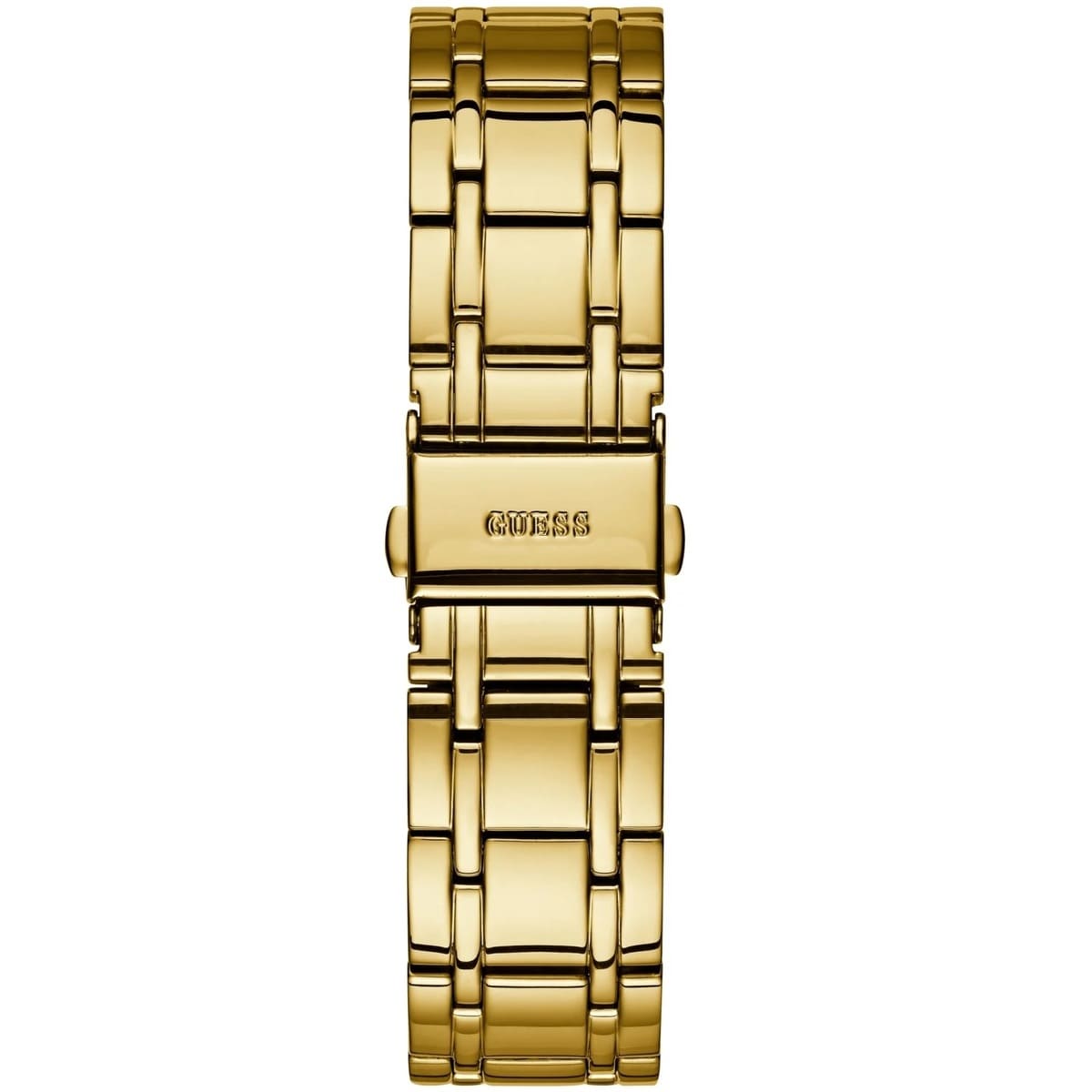 GUESS W0933L2 gold metal link bracelet and clasp detail