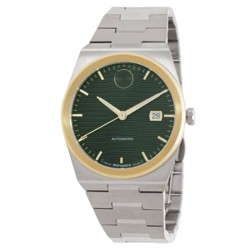 Movado BOLD Quest Automatic Green Dial Stainless Steel Bracelet Men's Watch - 3600942