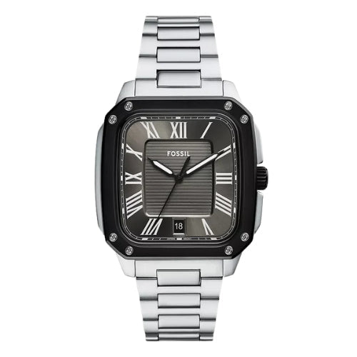 Fossil Crosby Quartz Grey Dial Men's Watch - FS6122