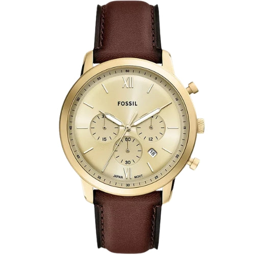 Fossil Neutra Chronograph Brown Leather Men's Watch - FS6113