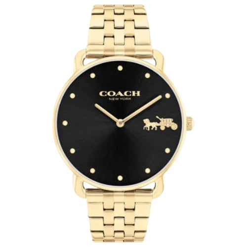 Coach Gold Steel Black Dial Women's Watch - 14504291