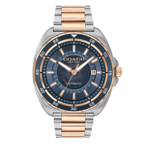 Coach Charter China Auto Blue Tonneau Dial Men's Watch - 14602729