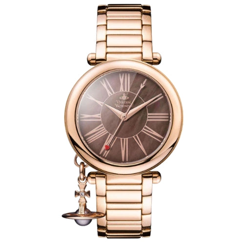 Vivienne Westwood Mother Orb Quartz Brown Dial Ladies Watch - VV006PBRRS