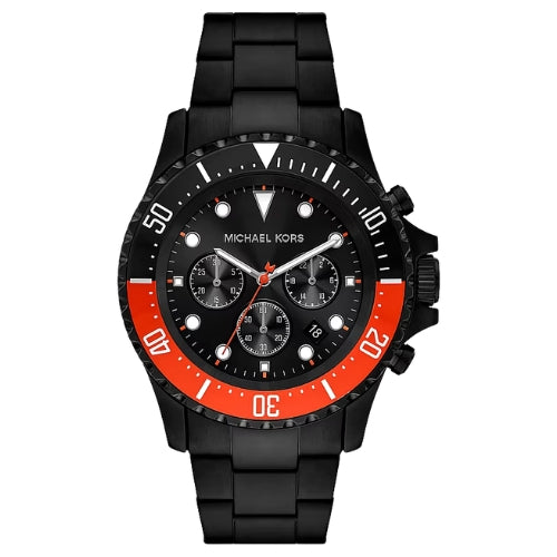 Michael Kors Oversized Everest Black-Tone Watch in RED CLAY - MKO1158