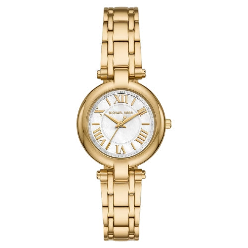Michael Kors White Dial Gold Watch - MKO1083