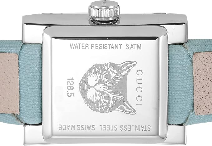 GUCCI G-Frame Square Blue Mother of pearl Dial Women's Watch YA128531