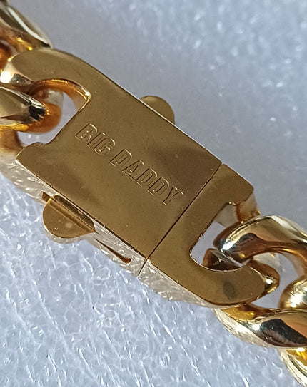 Big Daddy 12MM Cuban Link 18K Gold Chain 30 Inch (Defect)