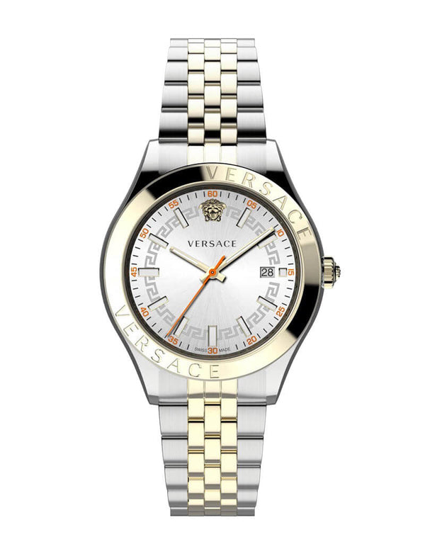Versace Hellenyium Two-Tone Silver Men's Watch  VEVK01121 - Watches of New Zealand