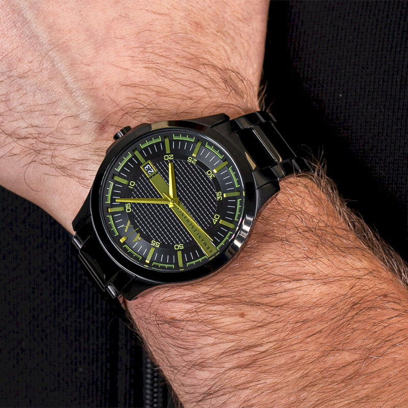 Armani Exchange Black Metal Ion Men's Watch AX2407 - Watches of New Zealand #2