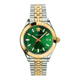 Versace Hellenyium Two-Tone Green Dial Men's Watch  VEVK00620 - Watches of New Zealand