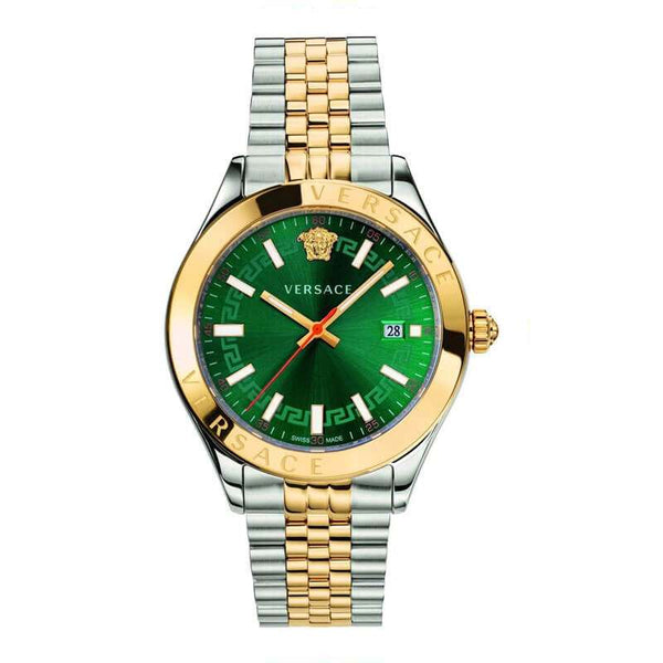 Versace Hellenyium Two-Tone Green Dial Men's Watch  VEVK00620 - Watches of New Zealand