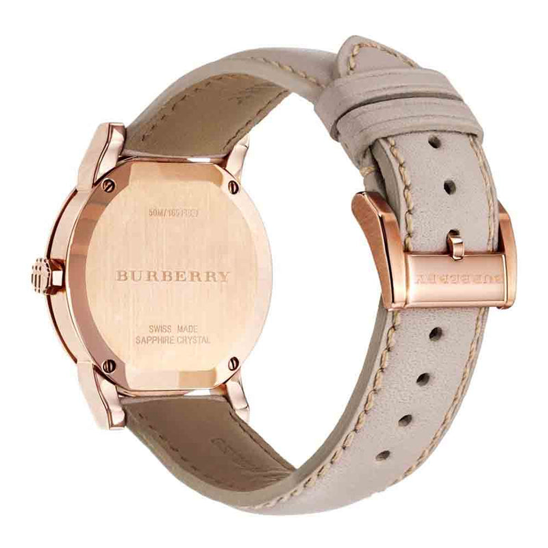 Burberry Women's BU9109 Beige Leather Strap Women's Watch BU9109 - Watches of New Zealand #3