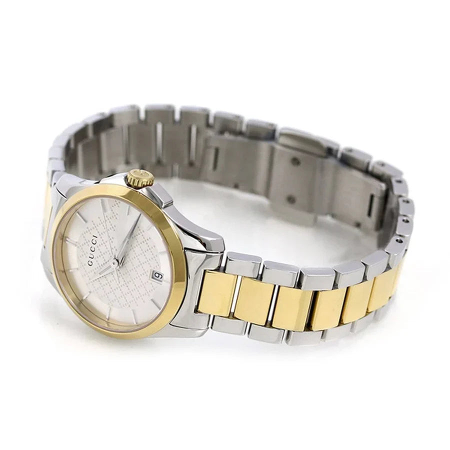Gucci Two Tone Watch 27mm G-Timeless Ladies YA126531