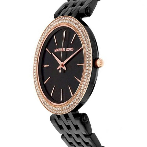 Michael Kors Darci Crystal Paved Black Dial Ladies Watch MK3407 - Watches of New Zealand #2