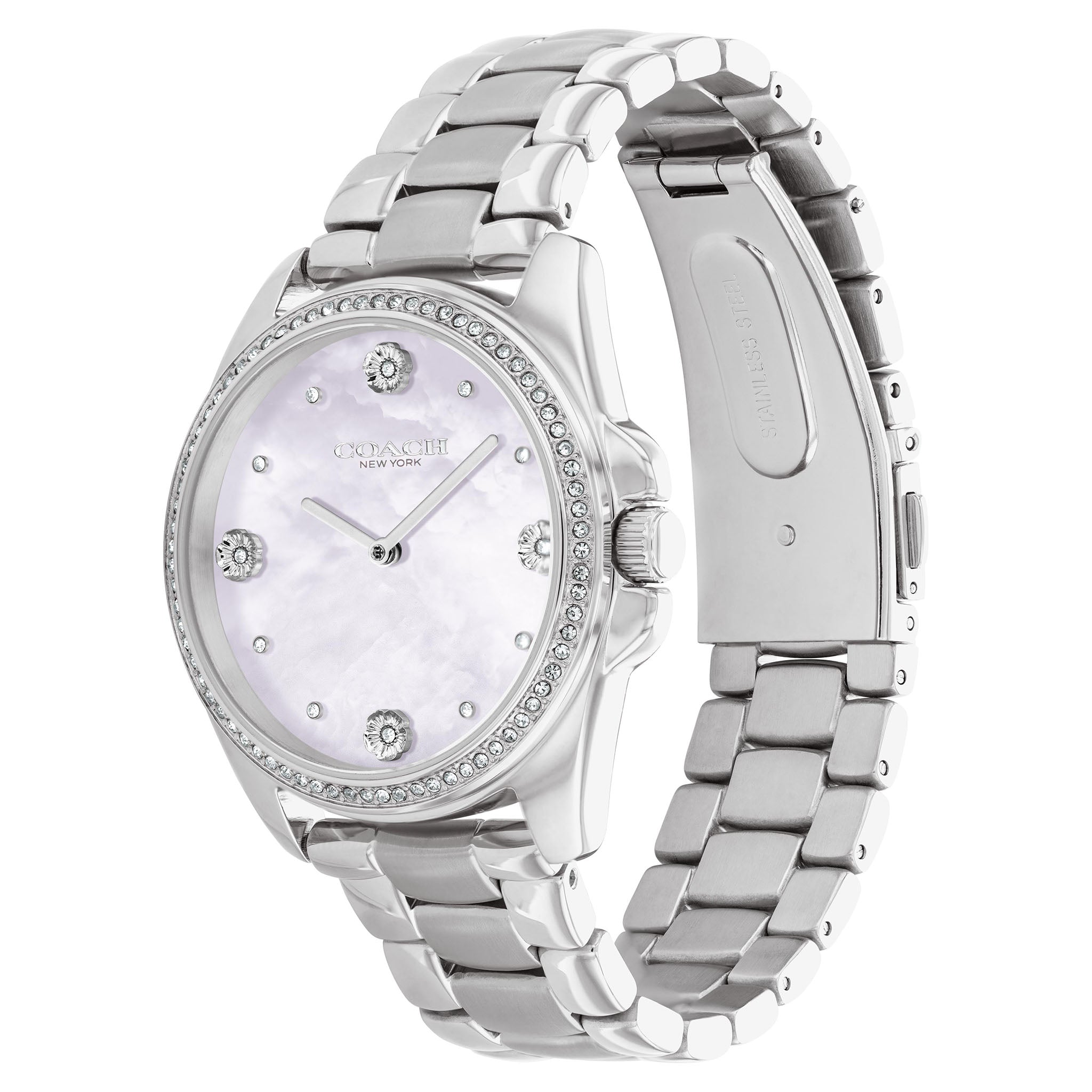 Greyson Crystal Accent with Mother-of-Pearl Dial Women's Watch -  14504108