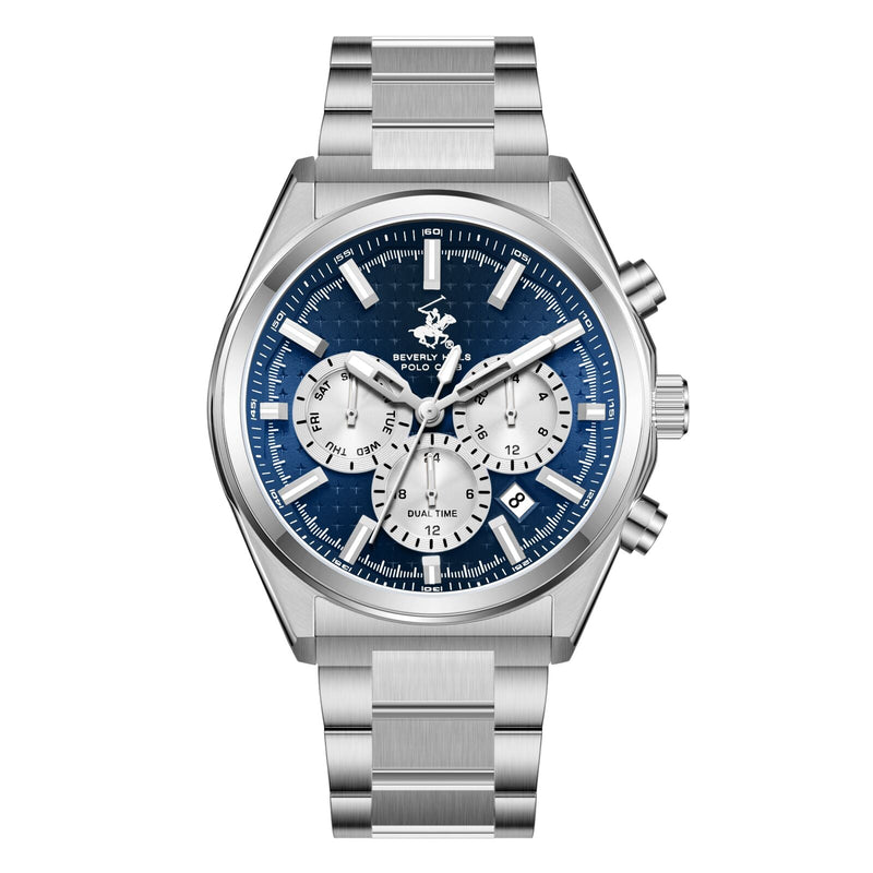 Beverly Hills Polo Club Silver Men's Watch - BP3831X.390 BP3831X.390 - Image 1