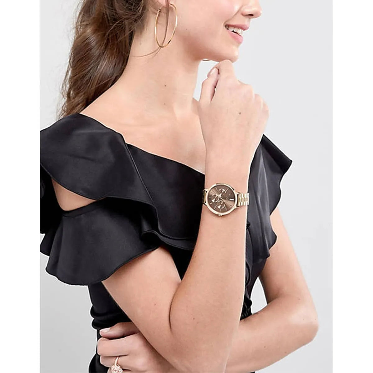 Hugo Boss Symphony Quartz Brown Dial Ladies Watch - 1502422