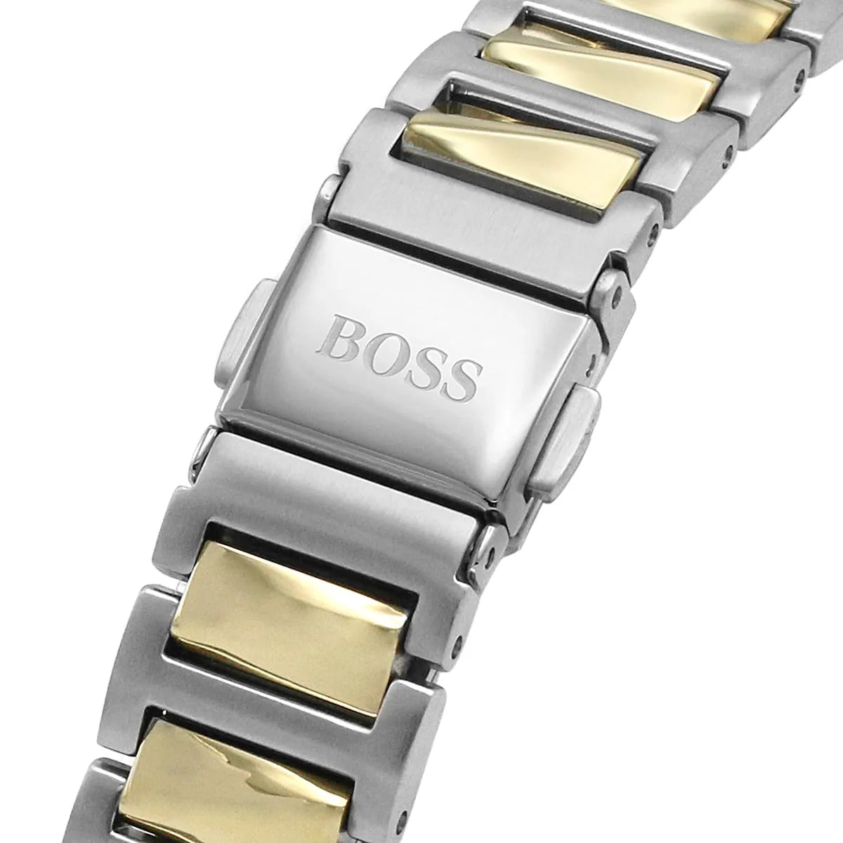 Hugo Boss Signature Silver Dial Two Tone Steel Strap Watch for Women - 1502568