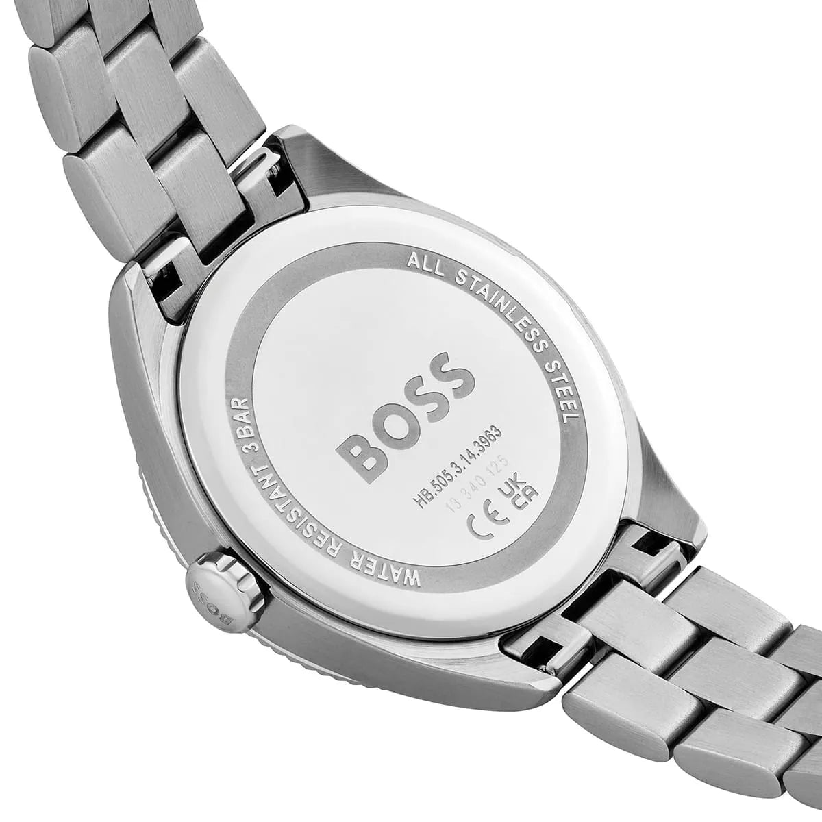 Hugo Boss Sage Qtz Basic Silver White Round Dial Women's Watch - 1502726