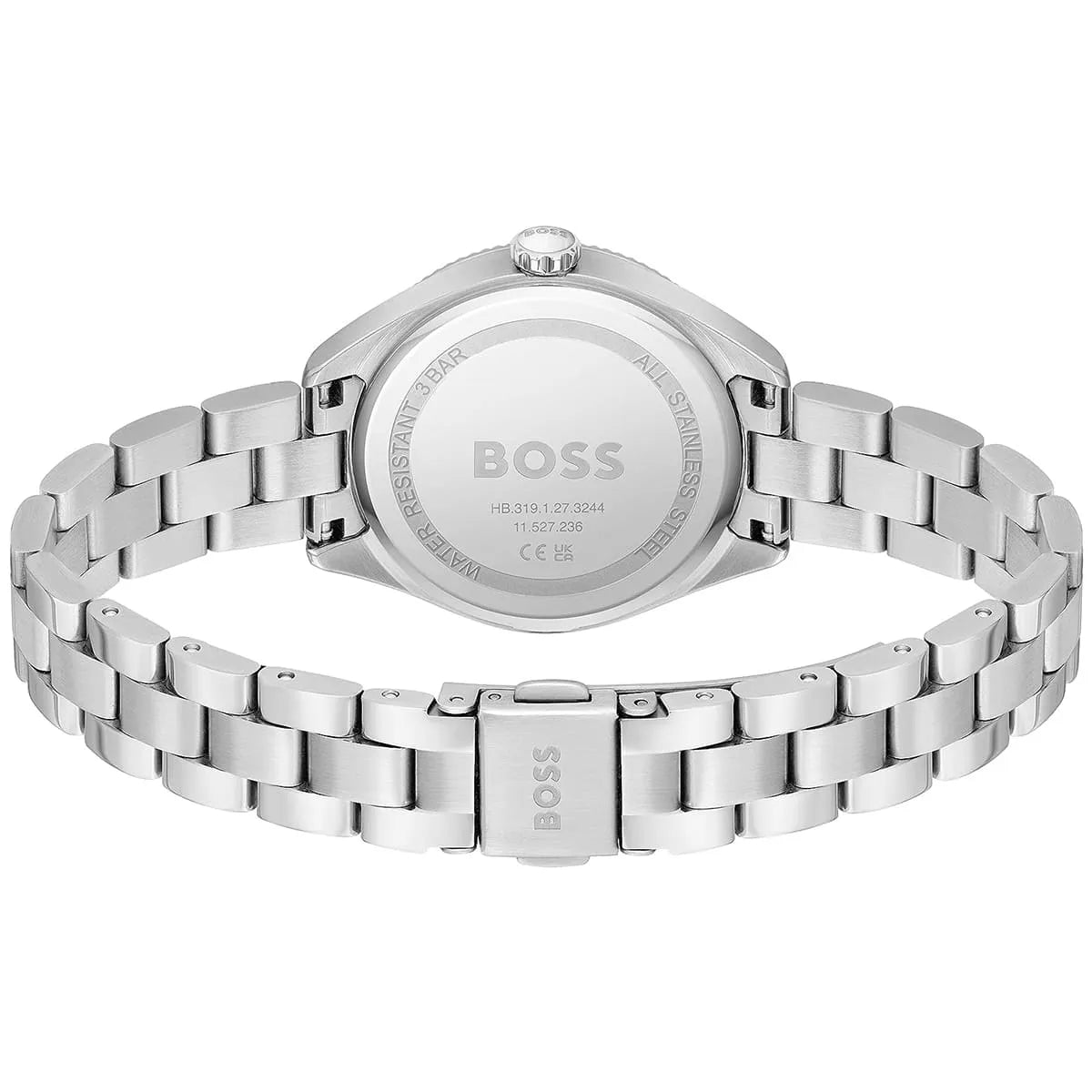 Hugo Boss Sage Qtz Basic Silver White Round Dial Women's Watch - 1502726