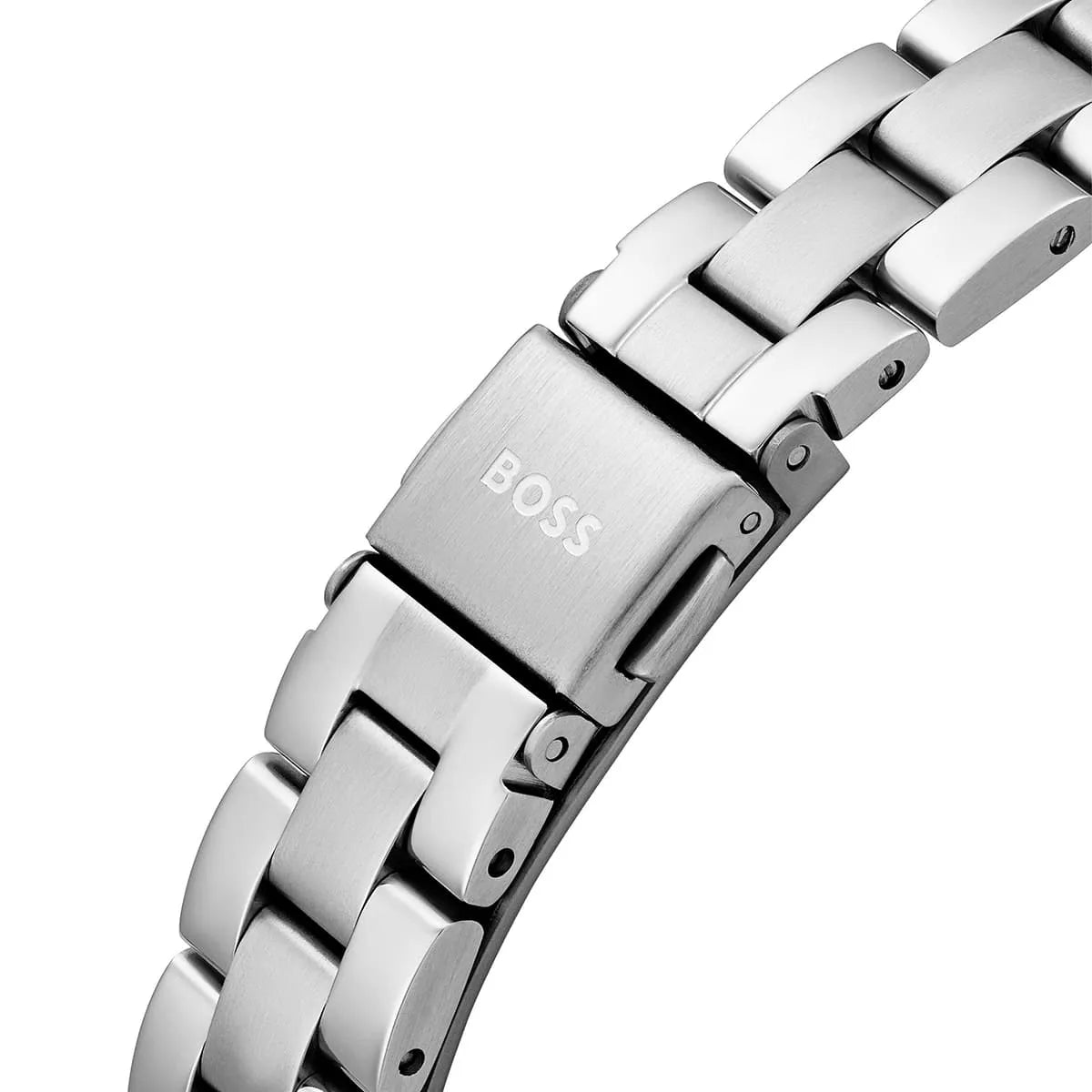 Hugo Boss Sage Qtz Basic Silver White Round Dial Women's Watch - 1502726