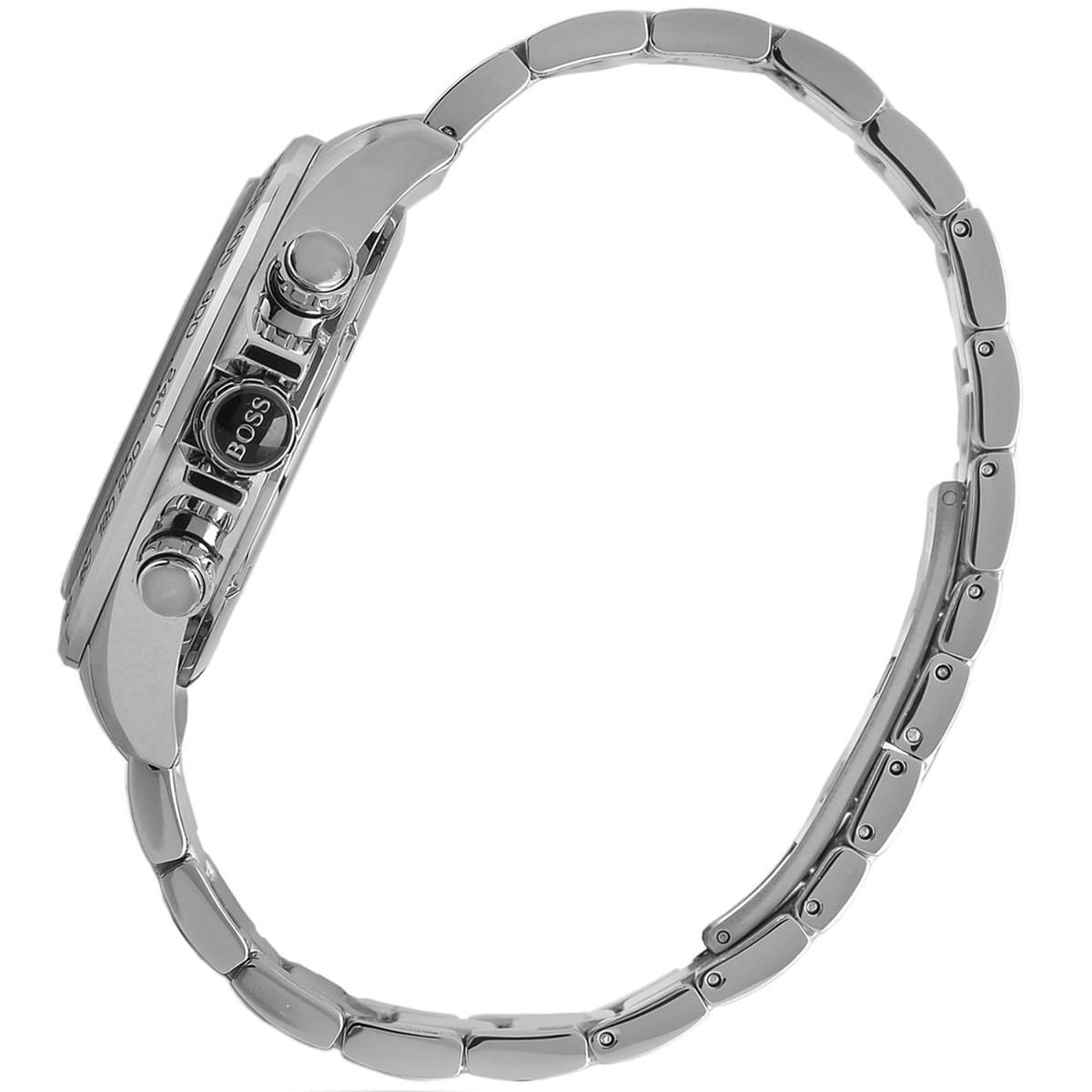 Hugo Boss Ikon Chronograph Blue Dial Silver Steel Strap Men's Watch - 1512963
