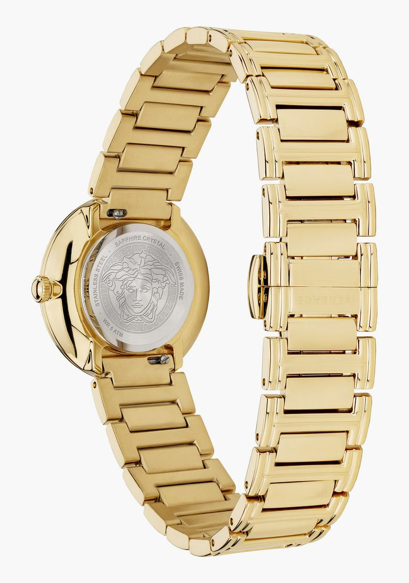Versace Virtus Gold Mini Red Dial Women's Watch VET300321 - Watches of New Zealand #3