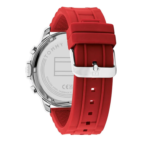 Tommy Hilfiger Red Strap Luca Men's Watch - 1710490