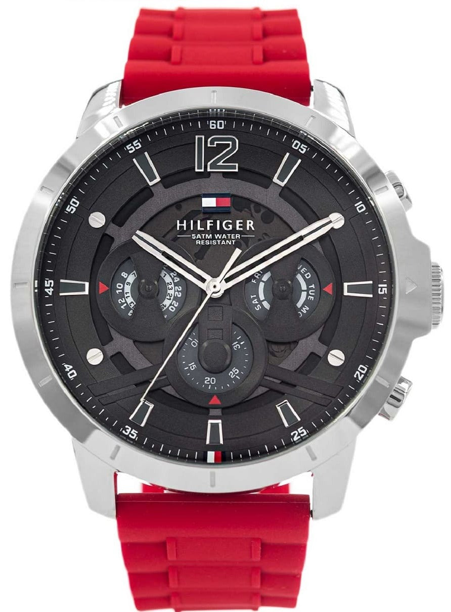 Tommy Hilfiger Red Strap Luca Men's Watch - 1710490