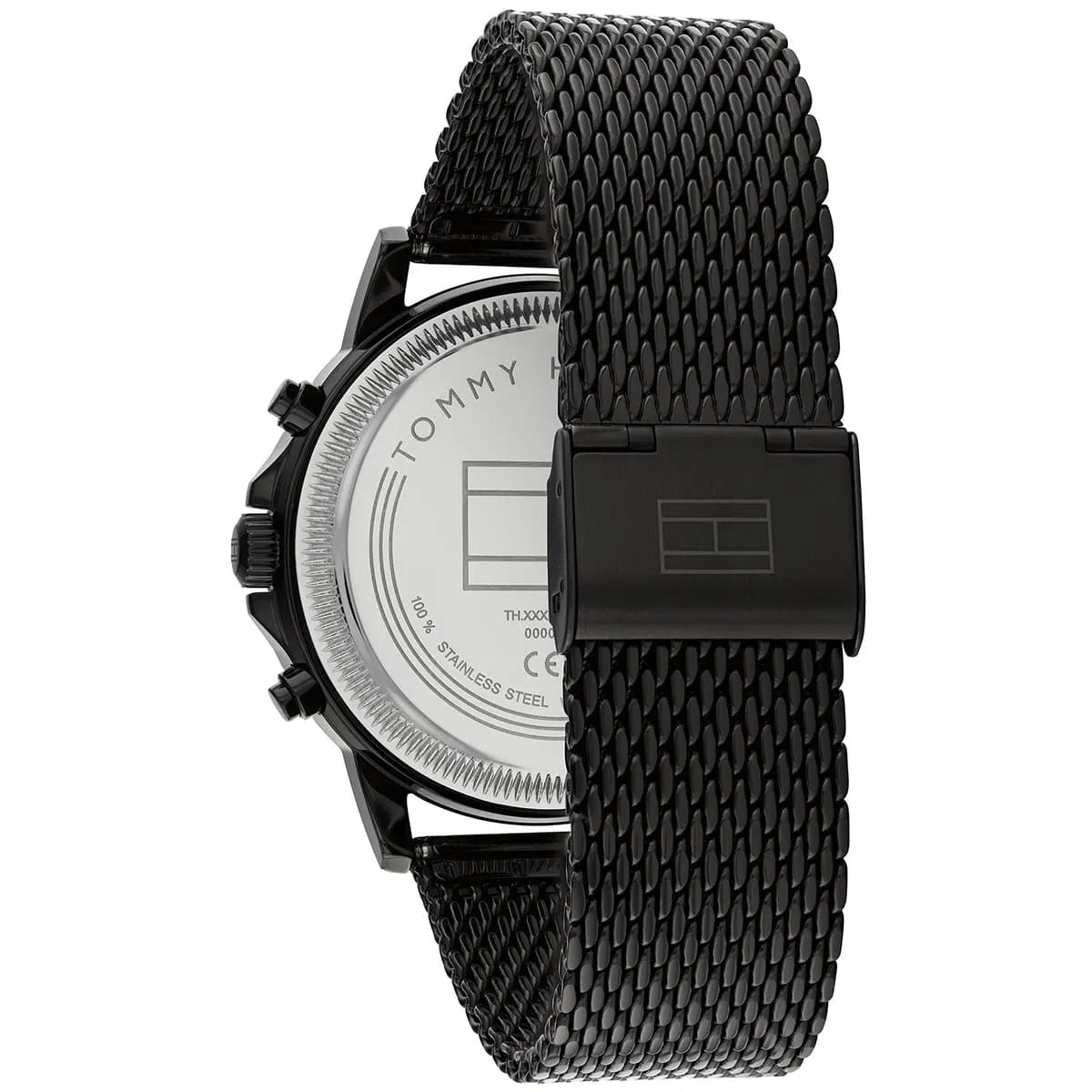 Tommy Hilfiger Stewart watch caseback with screw-down display back