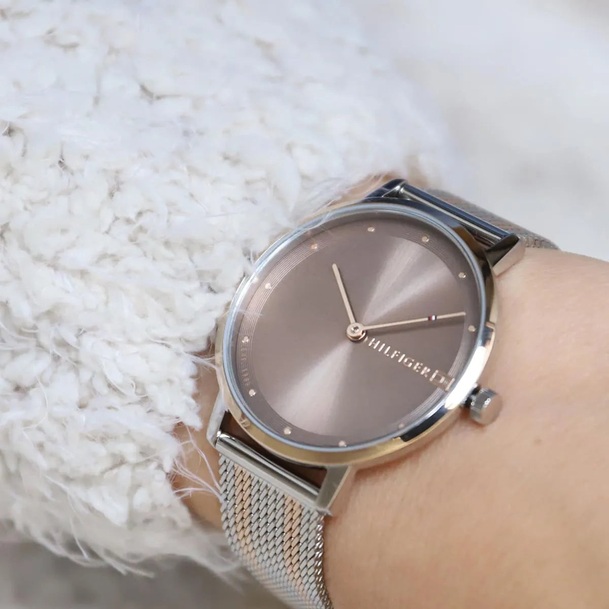 [Official Warranty] Tommy Hilfiger 1782152 Women's Taupe Brown Dial Stainless Steel Strap Watch (watch for women / jam tangan perumpuan /tommy hilfiger watch for women / women watch) 1782152 - Image 5