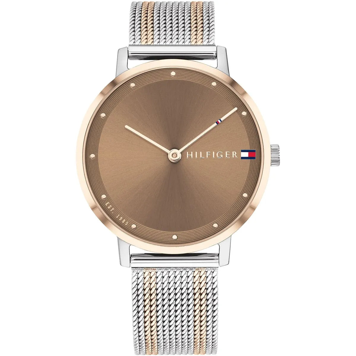 [Official Warranty] Tommy Hilfiger 1782152 Women's Taupe Brown Dial Stainless Steel Strap Watch (watch for women / jam tangan perumpuan /tommy hilfiger watch for women / women watch) 1782152 - Image 1