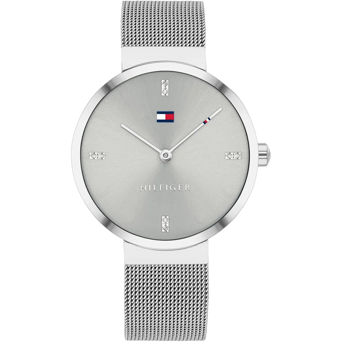 Tommy Hilfiger Liberty women's watch with grey dial and silver mesh strap
