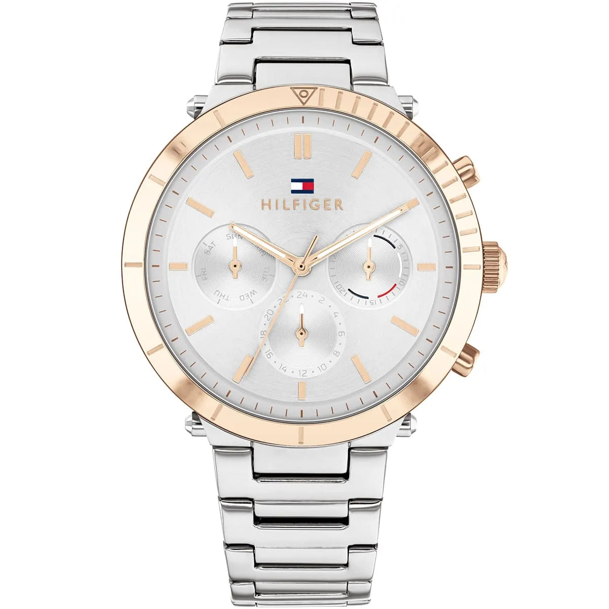 Tommy Hilfiger Chronograph Silver & Gold Emery Ladies Watch 1782348