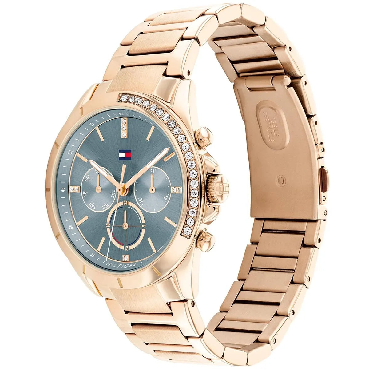 TOMMY HILFIGER KENNEDY Multifunction Steel Gold Rose Womens Watch  - 1782386